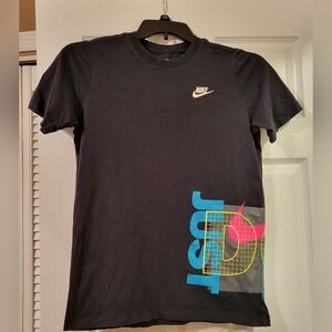 Nike Just D It Youth Boys Black  T-Shirt
